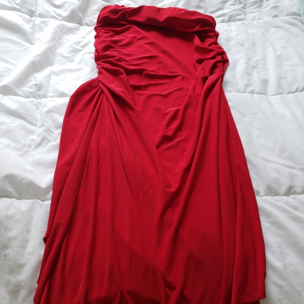 A red skirt